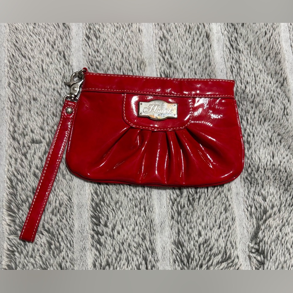 Flaunt Red Patent Leather Wristlet NWOT